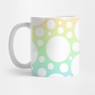 Pastel Rainbow with White Polka Dots Mug